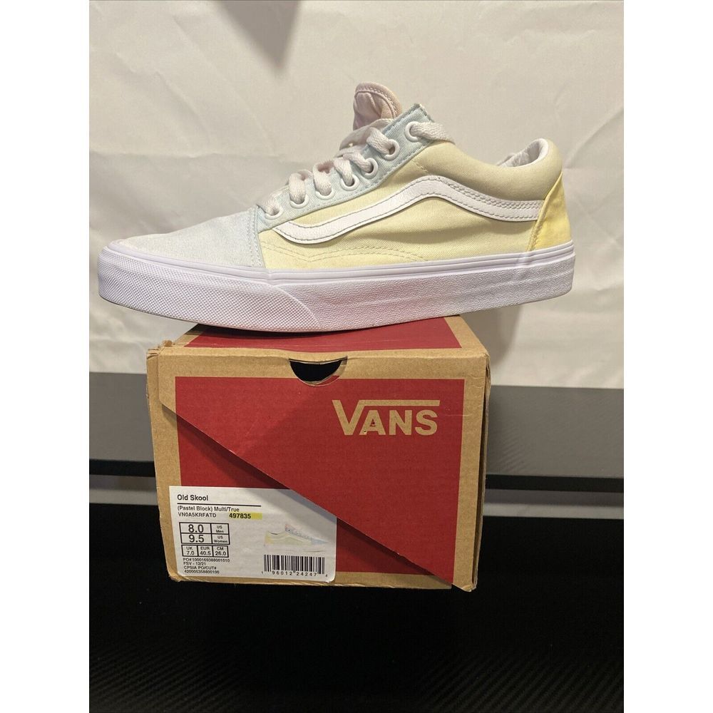 VANS Old Skool Low "Pastel Block" Size 9.5 Women / 8 Men's VN0A5KRFATD